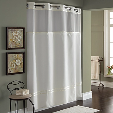 Hookless Escape Fabric Shower Curtain and Liner Set